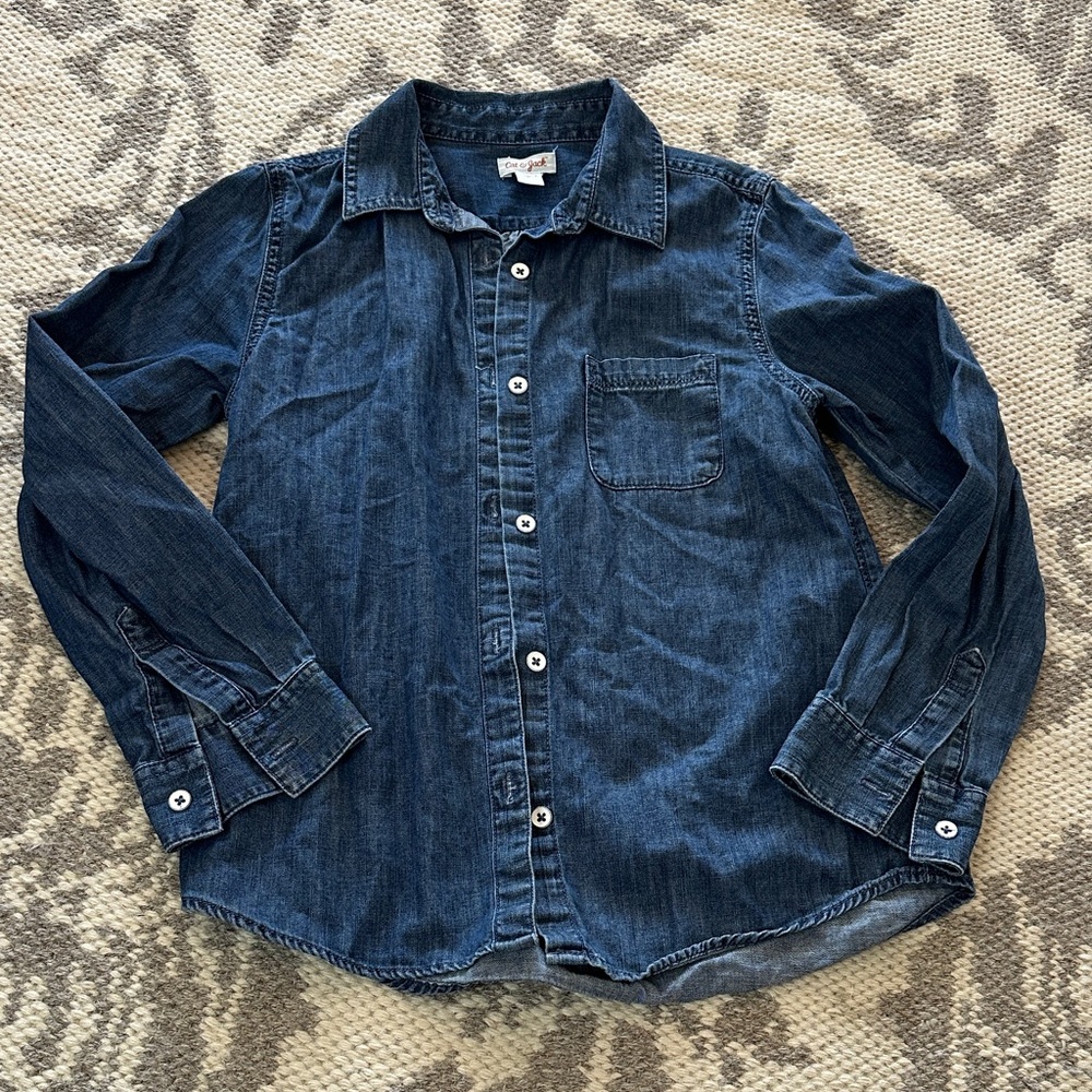 Cat & Jack Blue Button Down Shirt